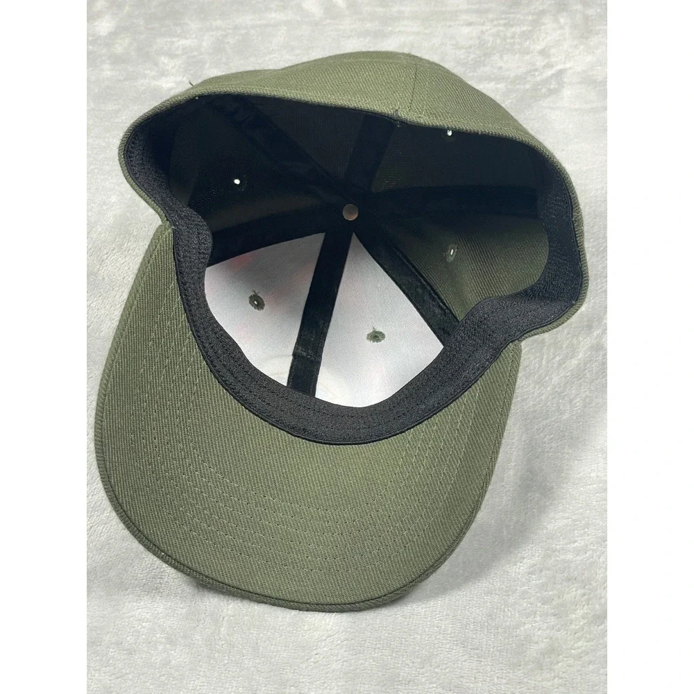 Boy Scouts of America Webelos Uniform Cap Hat S/M Olive Green Plaid Flex Fit
